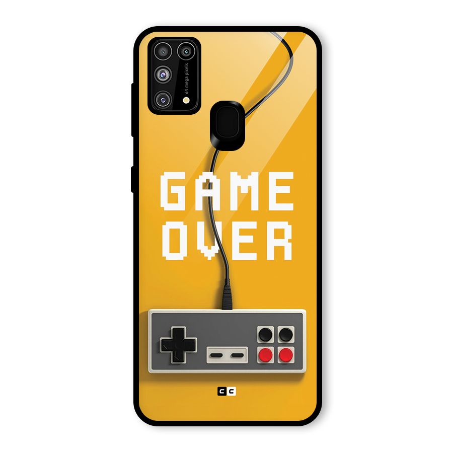 Game Over Remote Glass Back Case for Galaxy F41