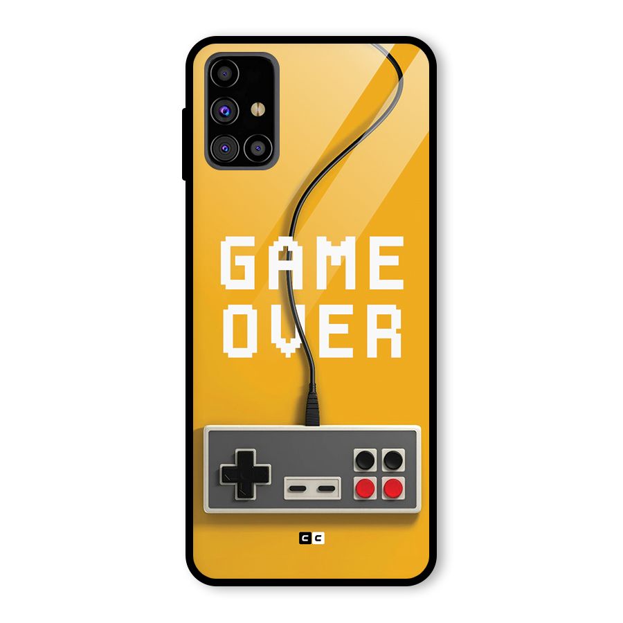 Game Over Remote Glass Back Case for Galaxy M31s
