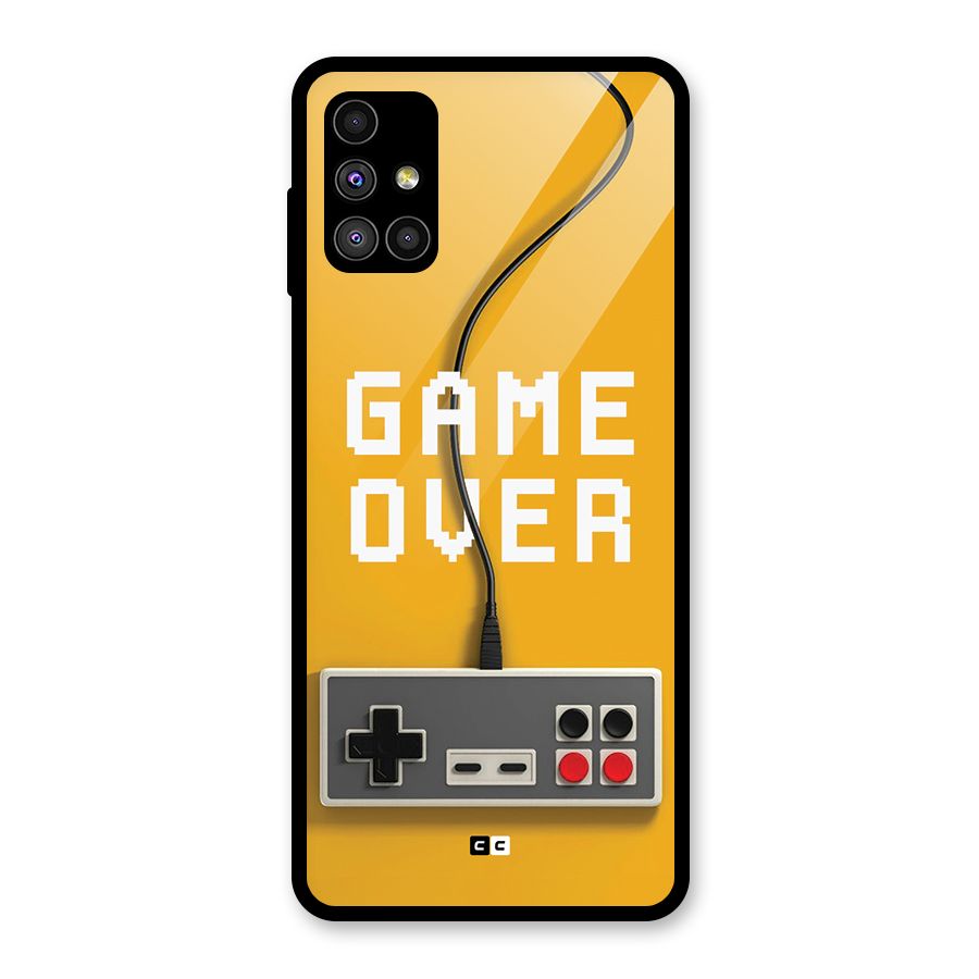 Game Over Remote Glass Back Case for Galaxy M51