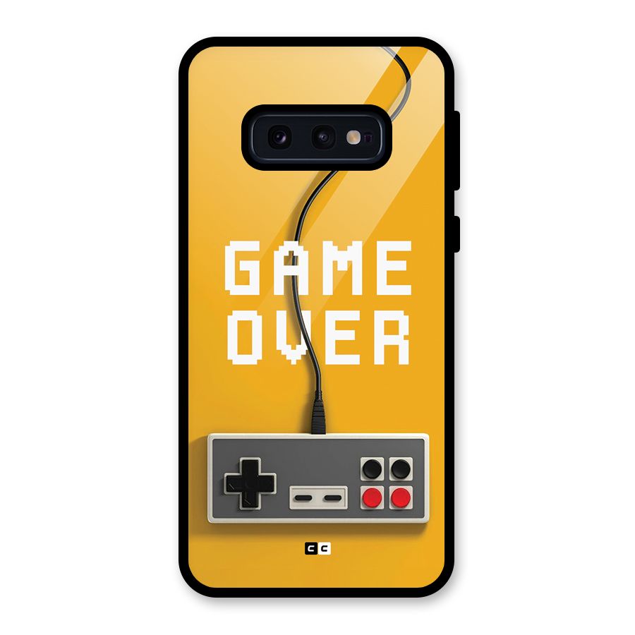 Game Over Remote Glass Back Case for Galaxy S10e
