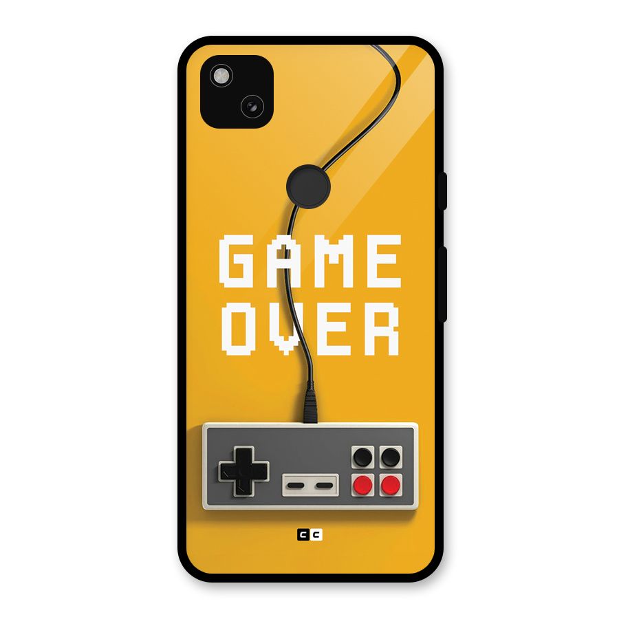 Game Over Remote Glass Back Case for Google Pixel 4a