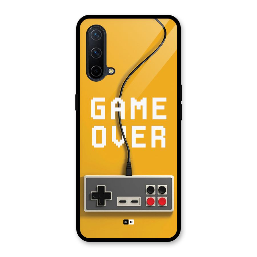 Game Over Remote Glass Back Case for OnePlus Nord CE 5G