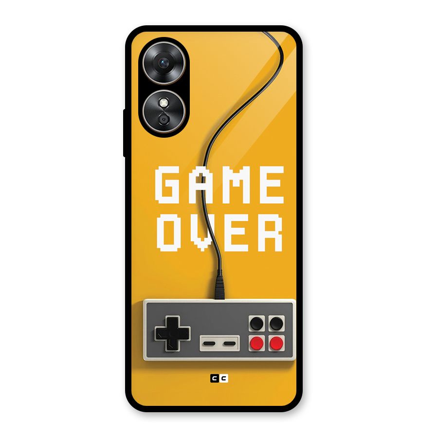 Game Over Remote Glass Back Case for Oppo A17