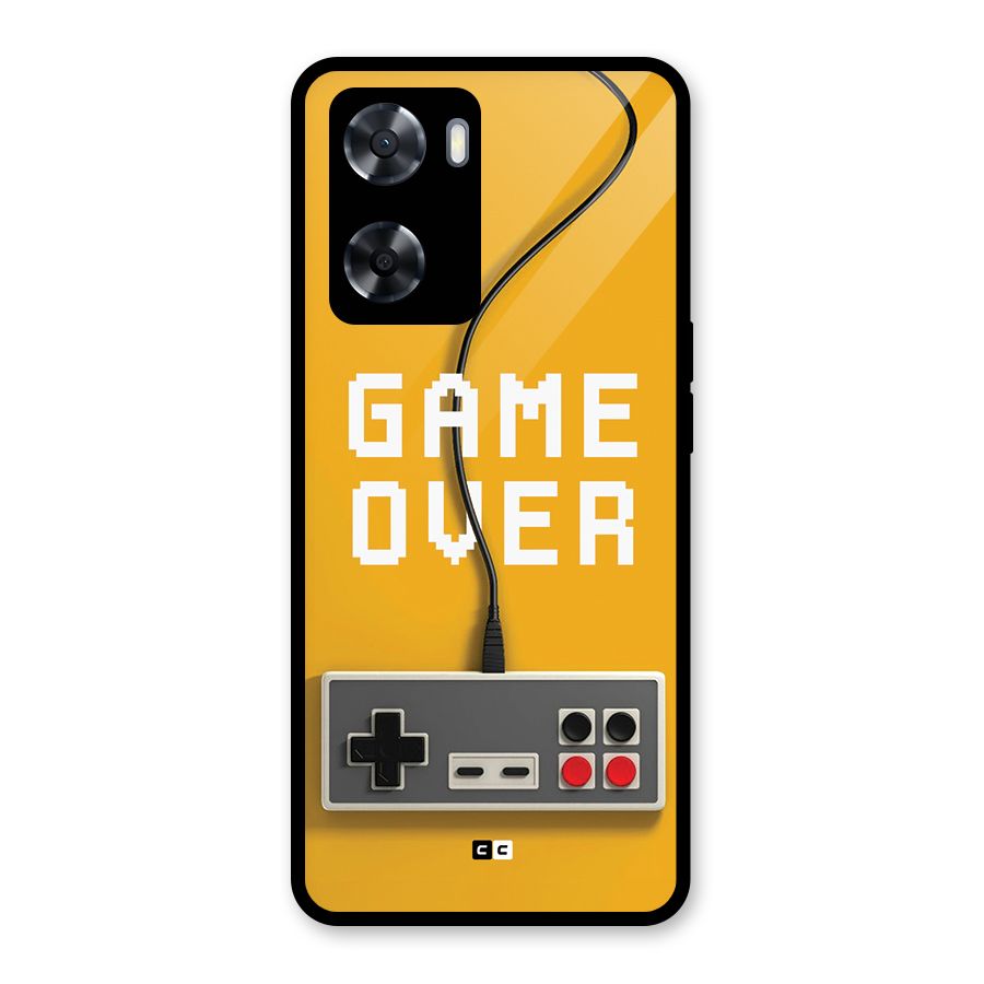 Game Over Remote Glass Back Case for Oppo A57 2022