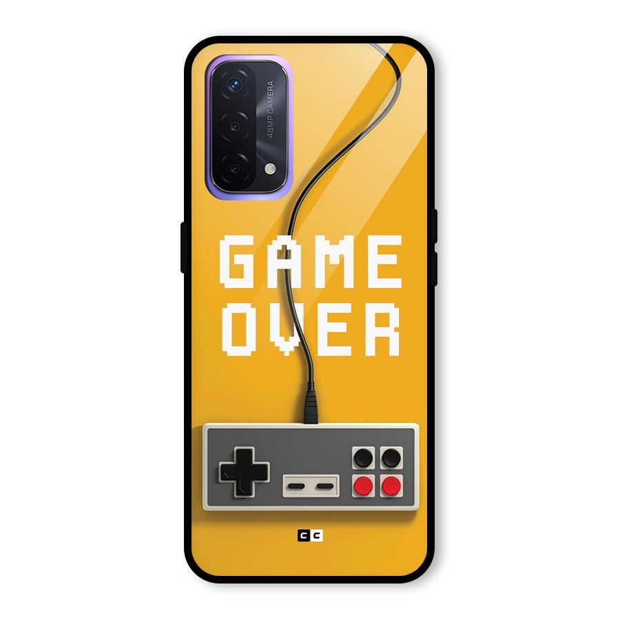 Game Over Remote Glass Back Case for Oppo A74 5G