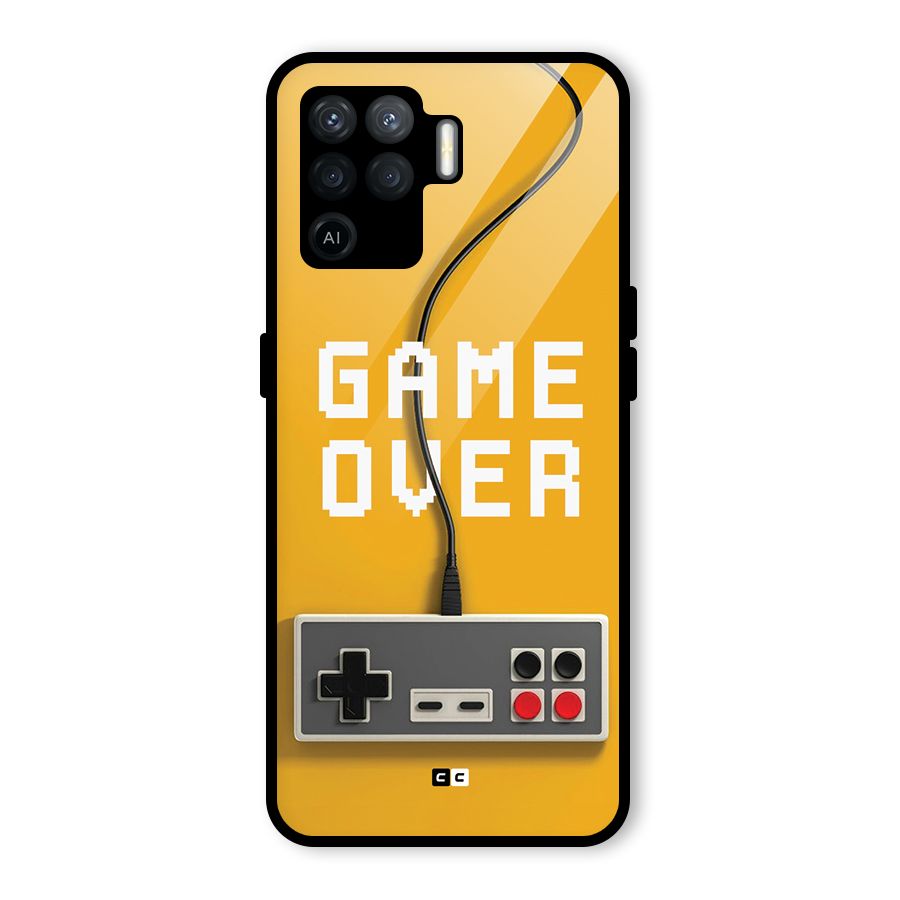 Game Over Remote Glass Back Case for Oppo F19 Pro