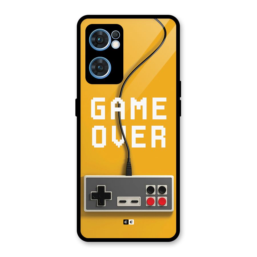Game Over Remote Glass Back Case for Oppo Reno7 5G