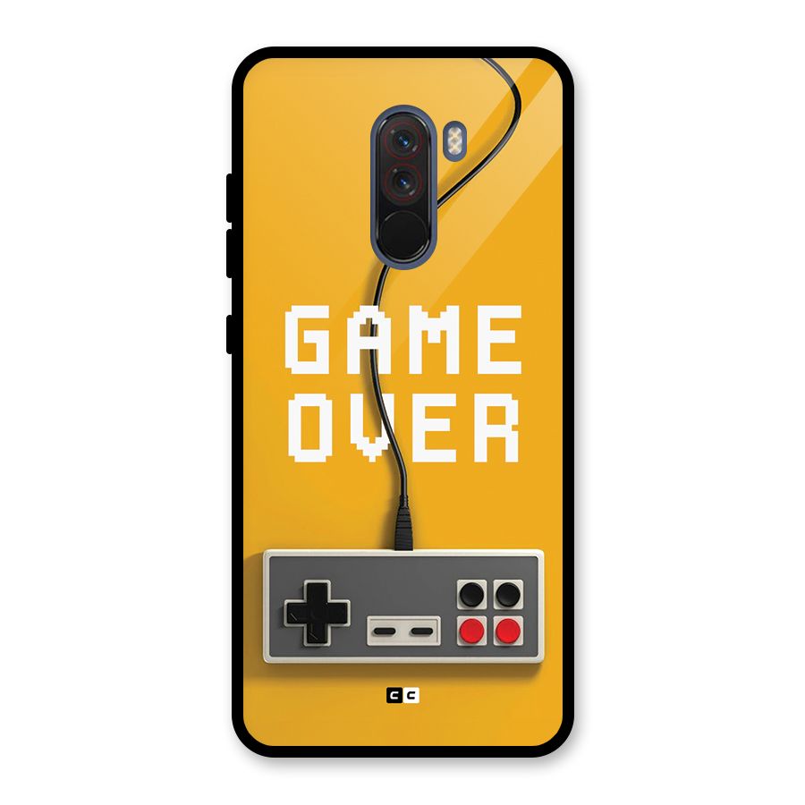 Game Over Remote Glass Back Case for Poco F1
