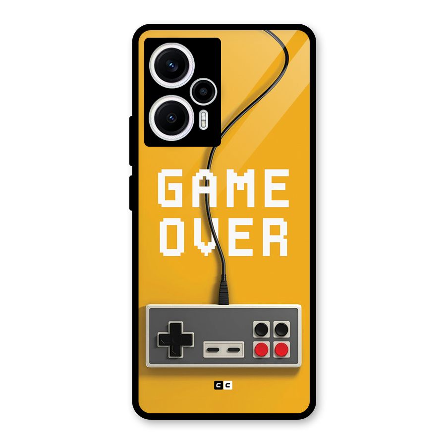 Game Over Remote Glass Back Case for Poco F5