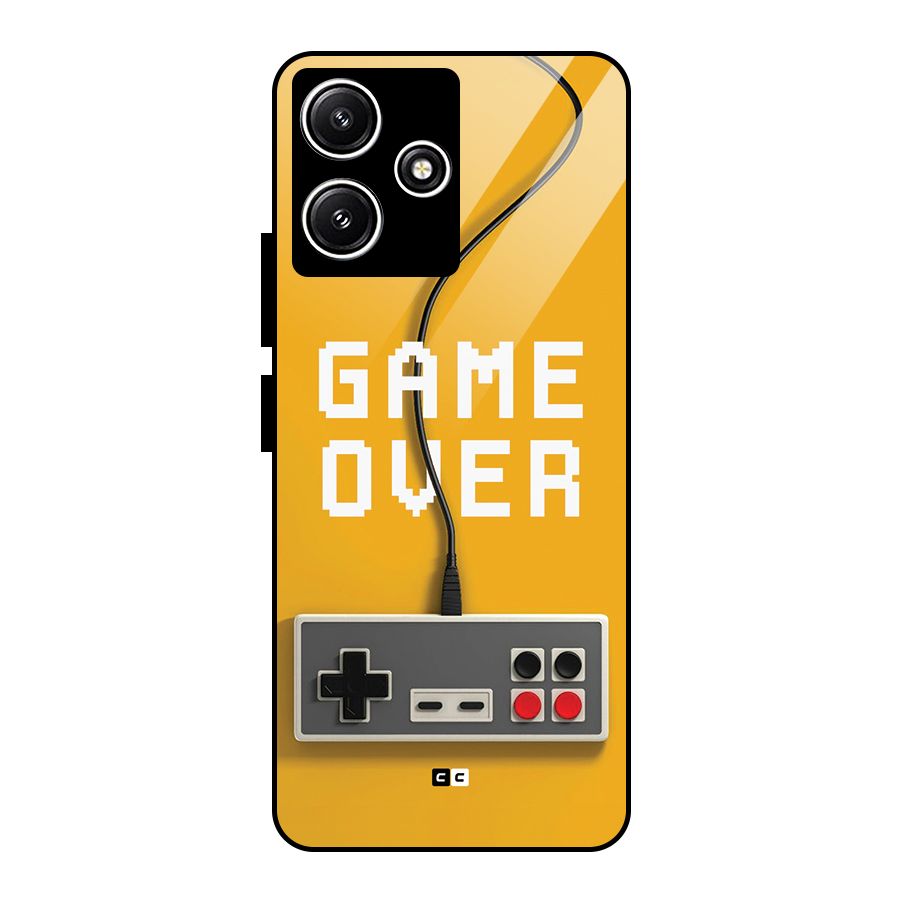 Game Over Remote Glass Back Case for Poco M6 Pro
