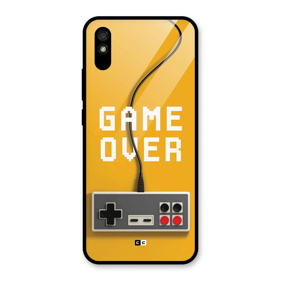 Game Over Remote Glass Back Case for Redmi 9A