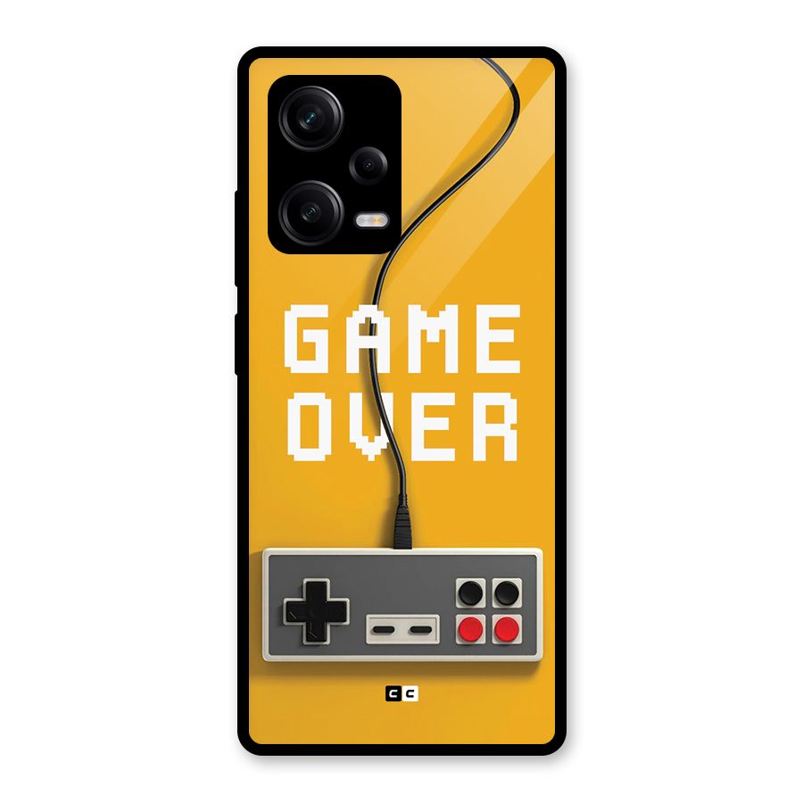 Game Over Remote Glass Back Case for Redmi Note 12 Pro