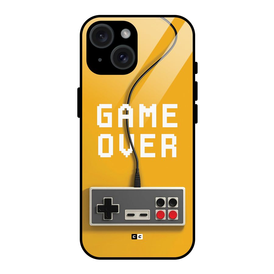 Game Over Remote Glass Back Case for iPhone 15