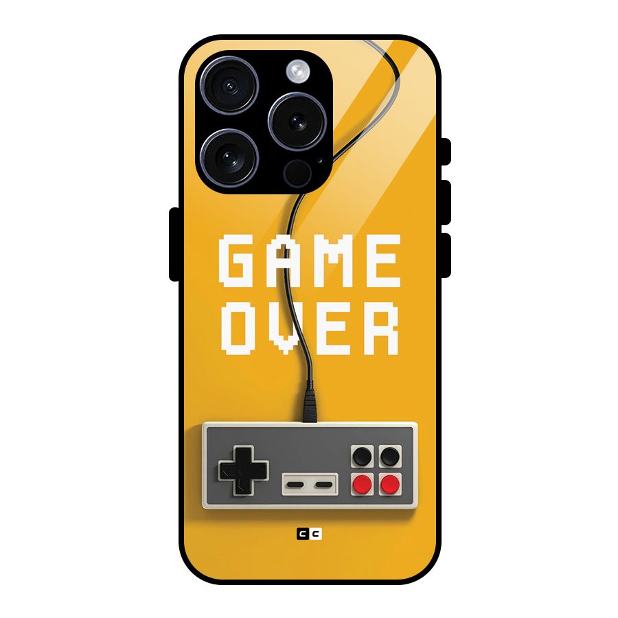 Game Over Remote Glass Back Case for iPhone 15 Pro
