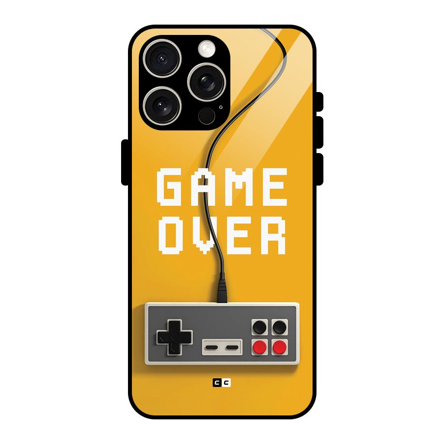 Game Over Remote Glass Back Case for iPhone 15 Pro Max