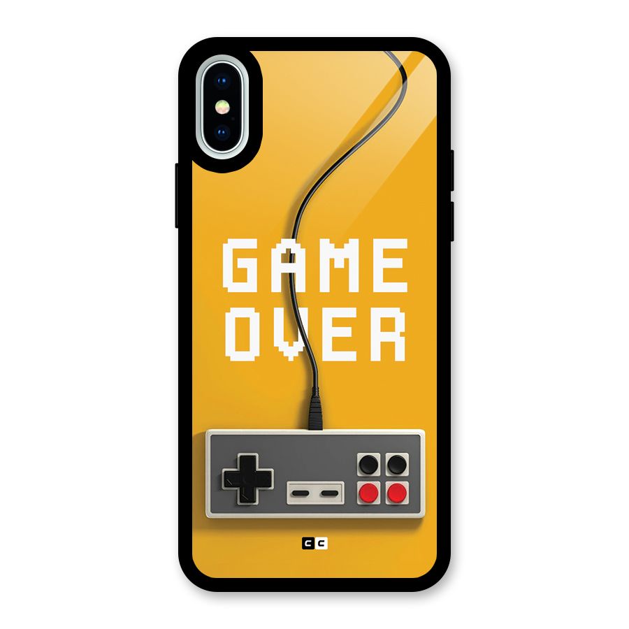Game Over Remote Glass Back Case for iPhone X