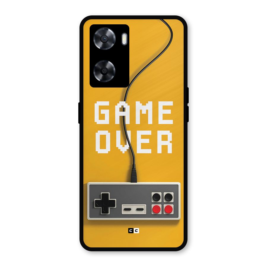 Game Over Remote Metal Back Case for Oppo A57 2022