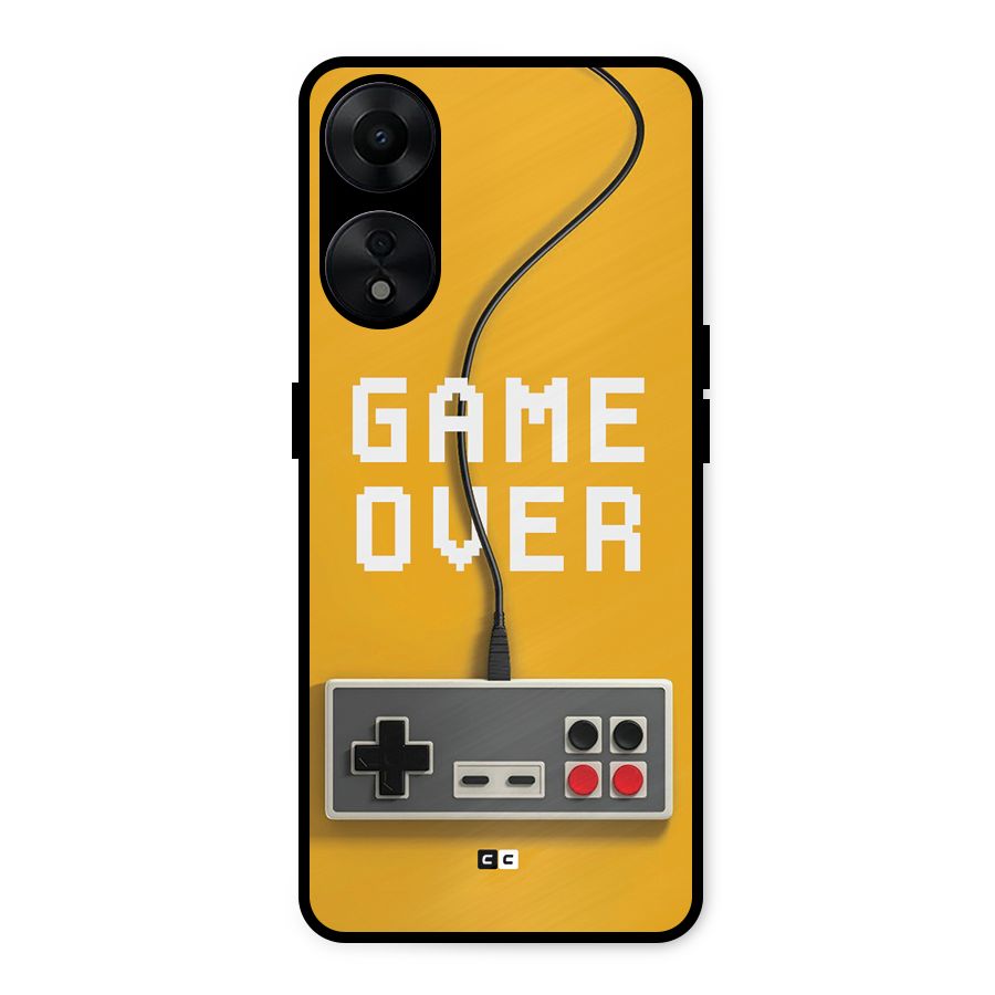 Game Over Remote Metal Back Case for Oppo A78 5G