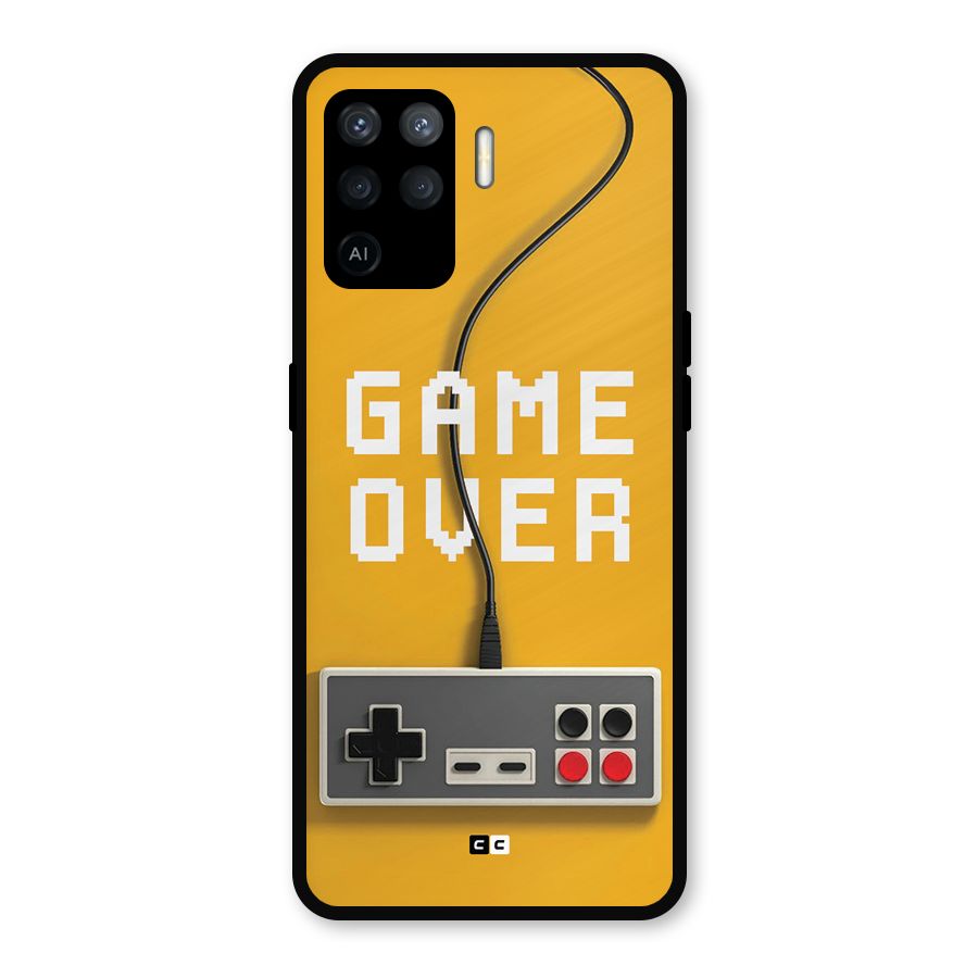 Game Over Remote Metal Back Case for Oppo F19 Pro