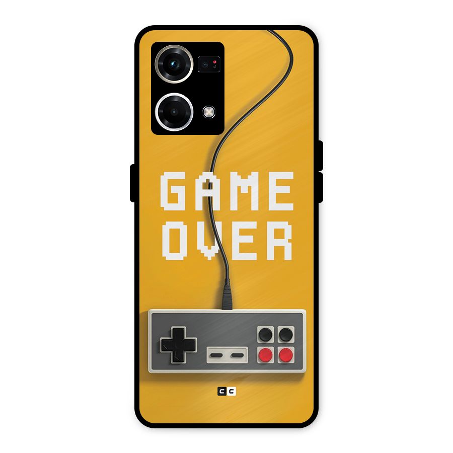 Game Over Remote Metal Back Case for Oppo F21 Pro 4G