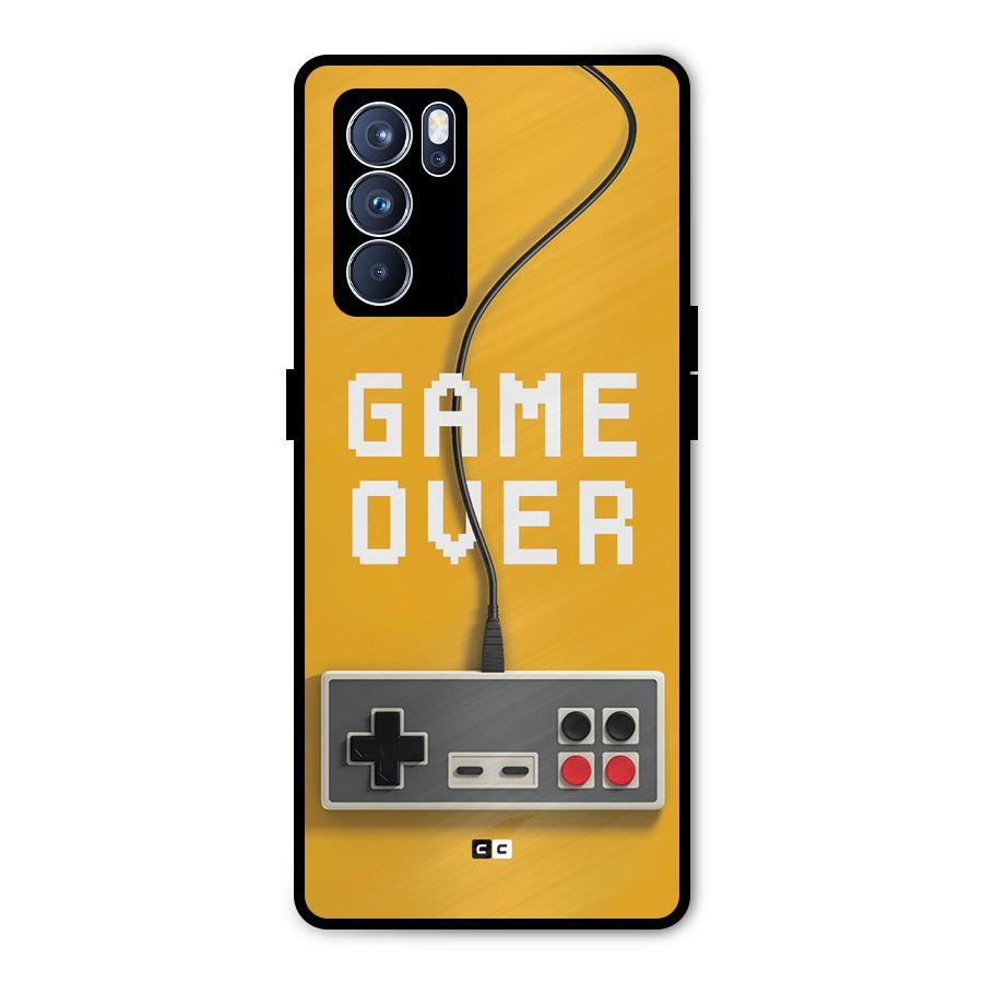 Game Over Remote Metal Back Case for Oppo Reno6 Pro 5G