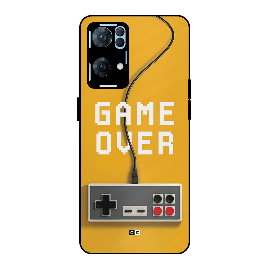 Game Over Remote Metal Back Case for Oppo Reno7 Pro 5G