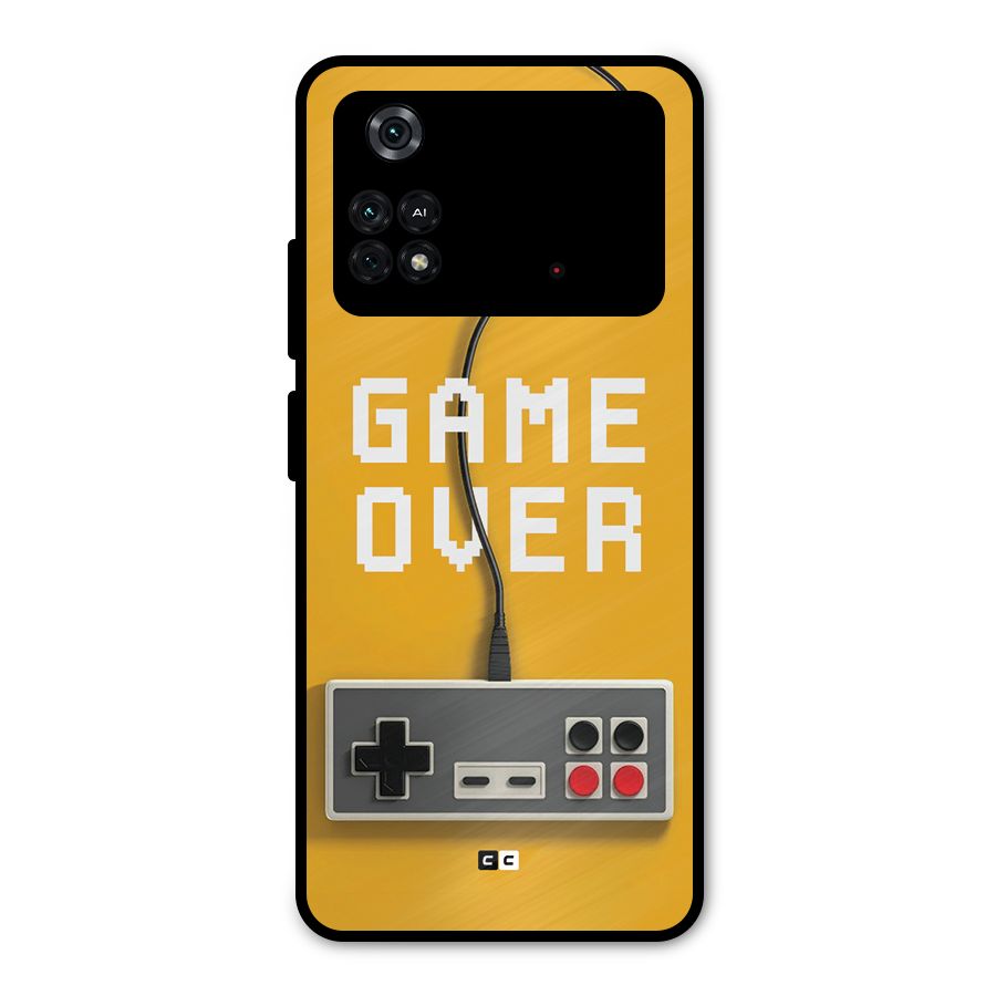 Game Over Remote Metal Back Case for Poco M4 Pro 4G