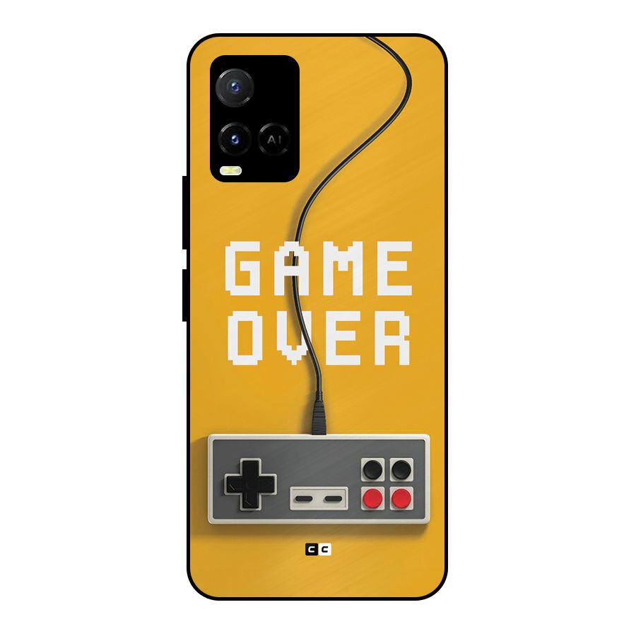 Game Over Remote Metal Back Case for Vivo Y21G