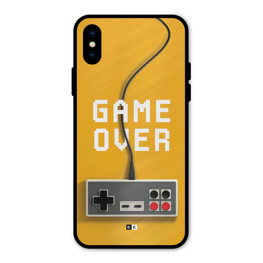 Game Over Remote Metal Back Case for iPhone XS