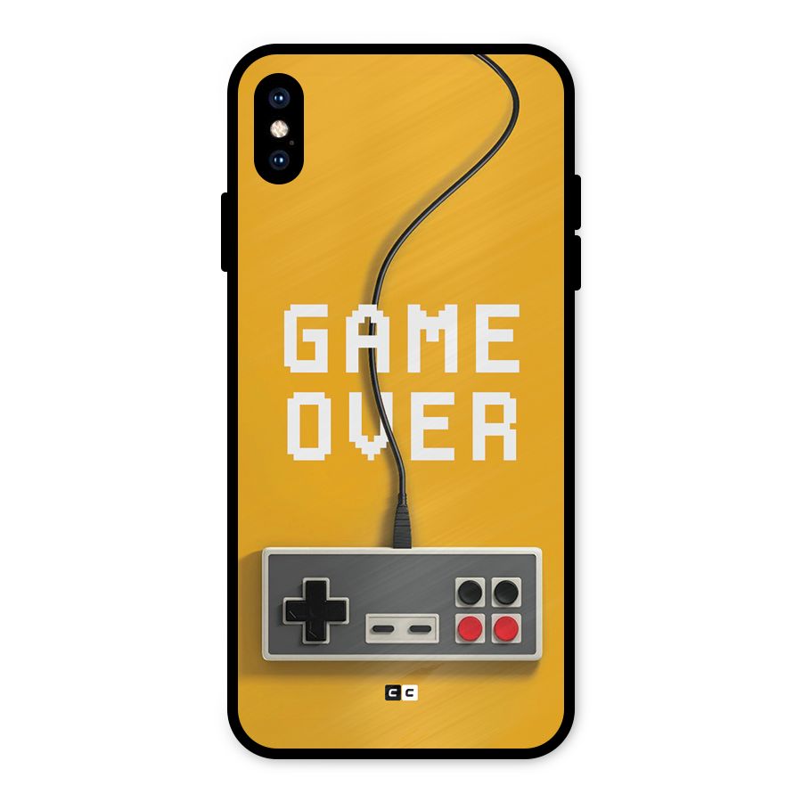 Game Over Remote Metal Back Case for iPhone XS Max