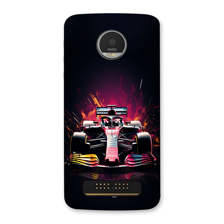 Game Racing Back Case for Moto Z Play