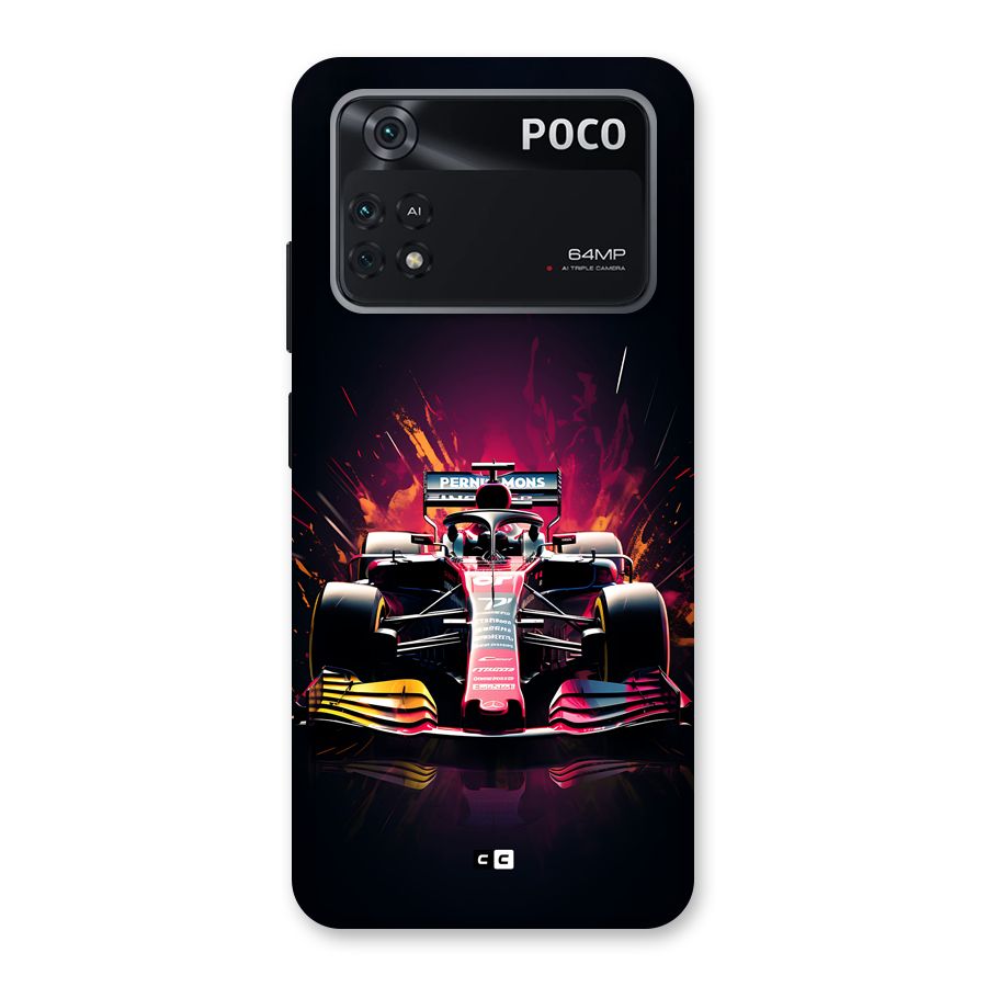 Game Racing Back Case for Poco M4 Pro 4G