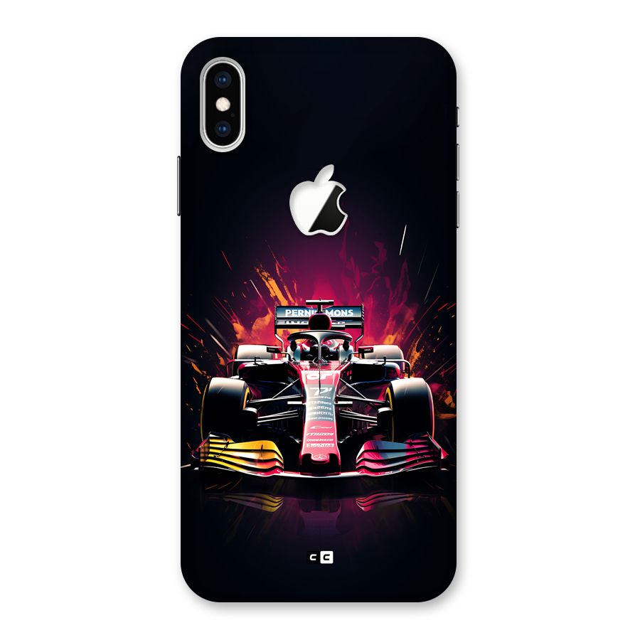 Game Racing Back Case for iPhone XS Max Apple Cut