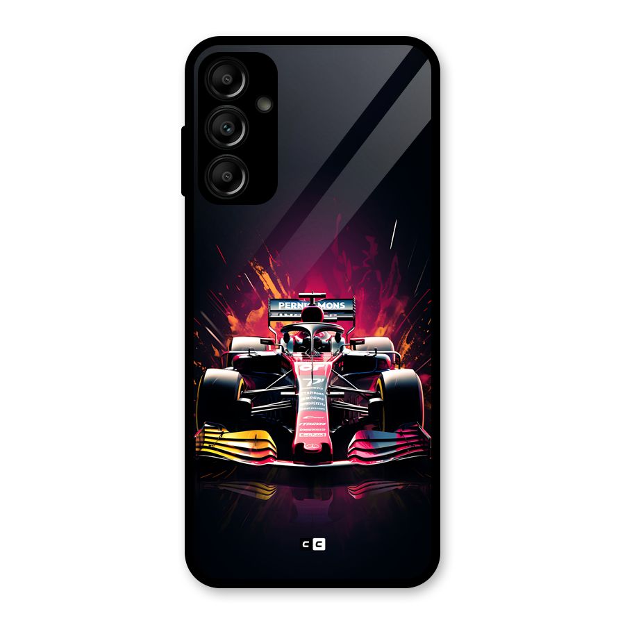Game Racing Glass Back Case for Galaxy A14 5G