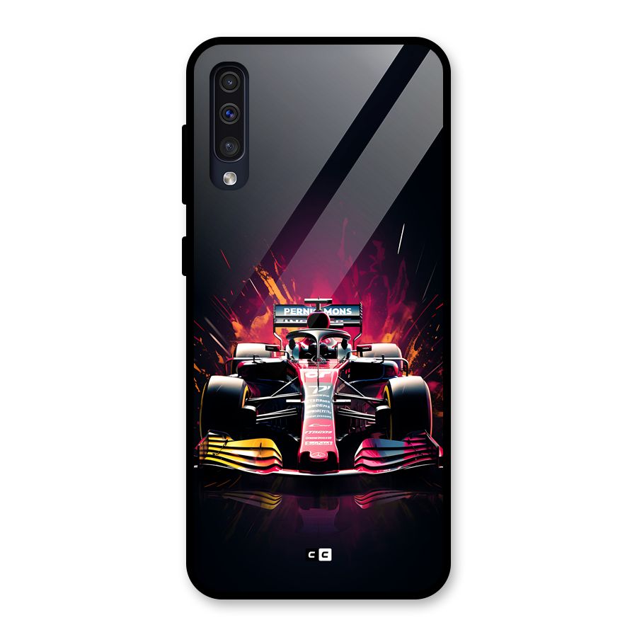 Game Racing Glass Back Case for Galaxy A50s