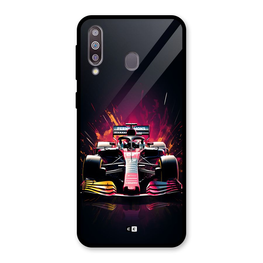 Game Racing Glass Back Case for Galaxy M30