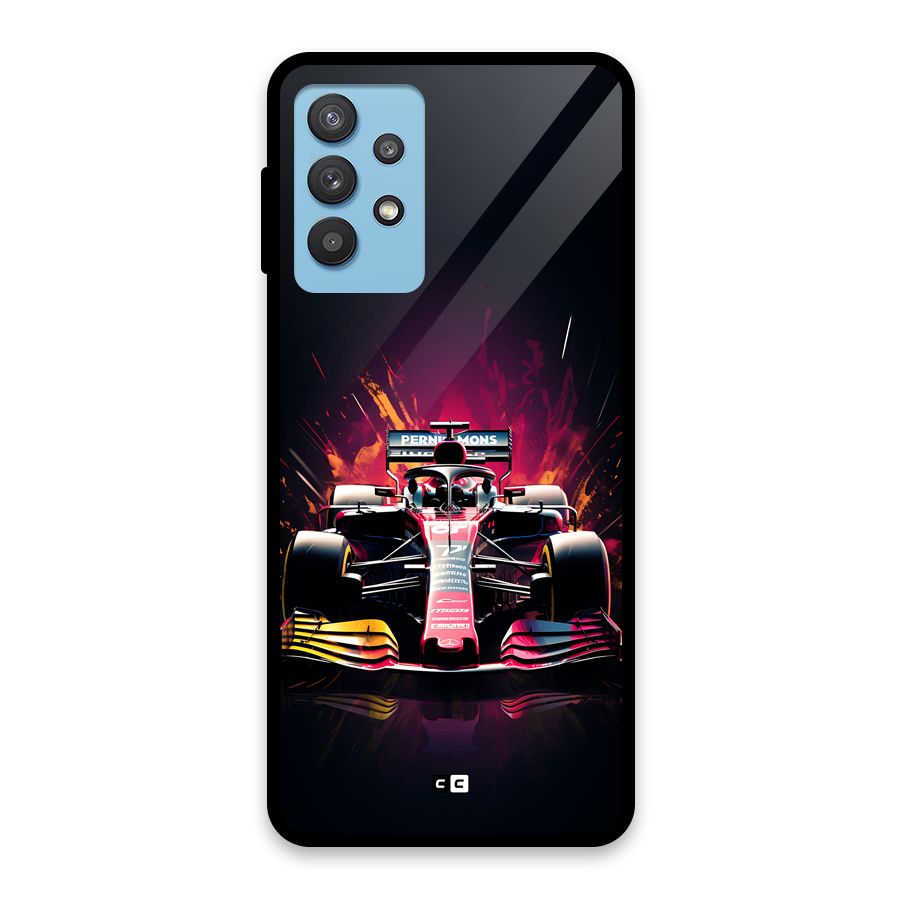 Game Racing Glass Back Case for Galaxy M32 5G