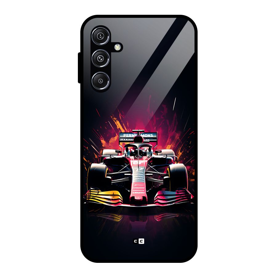 Game Racing Glass Back Case for Galaxy M34 5G
