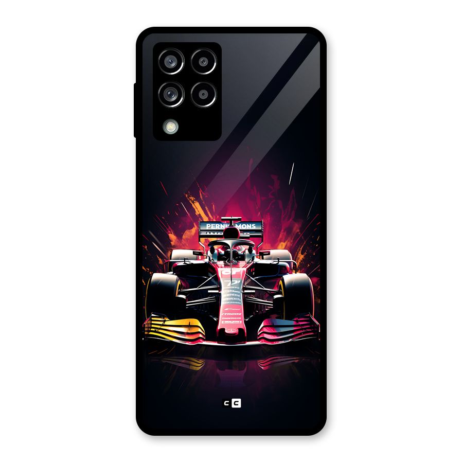 Game Racing Glass Back Case for Galaxy M53 5G