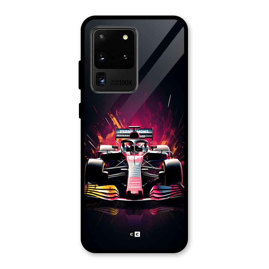 Game Racing Glass Back Case for Galaxy S20 Ultra
