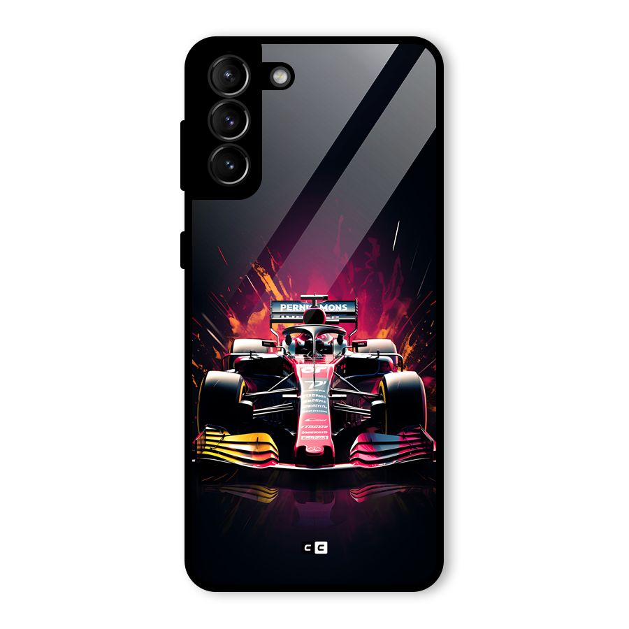 Game Racing Glass Back Case for Galaxy S21 Plus