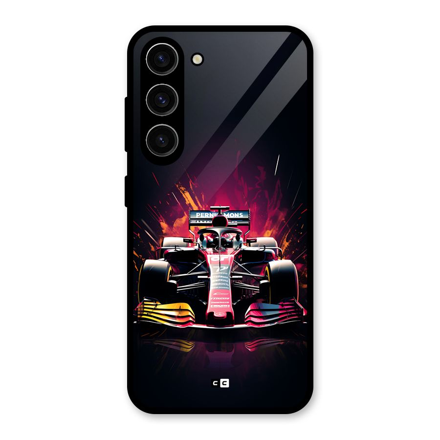 Game Racing Glass Back Case for Galaxy S23