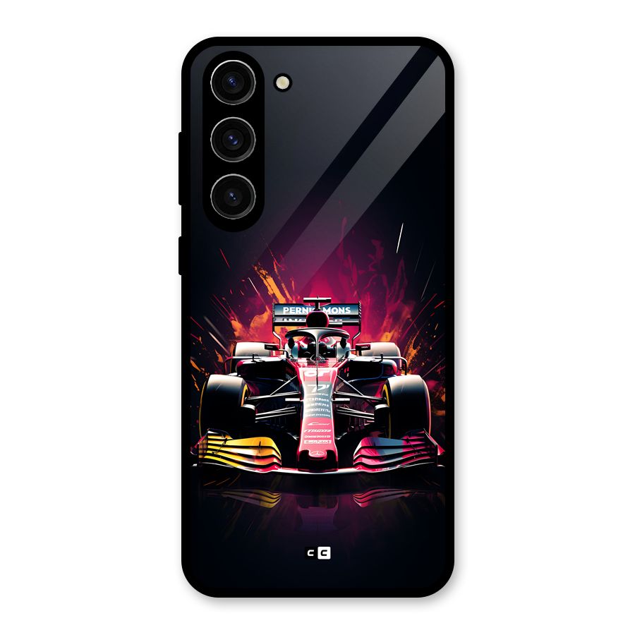 Game Racing Glass Back Case for Galaxy S23 Plus
