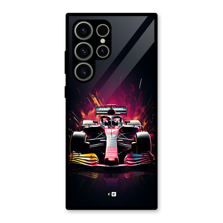 Game Racing Glass Back Case for Galaxy S23 Ultra