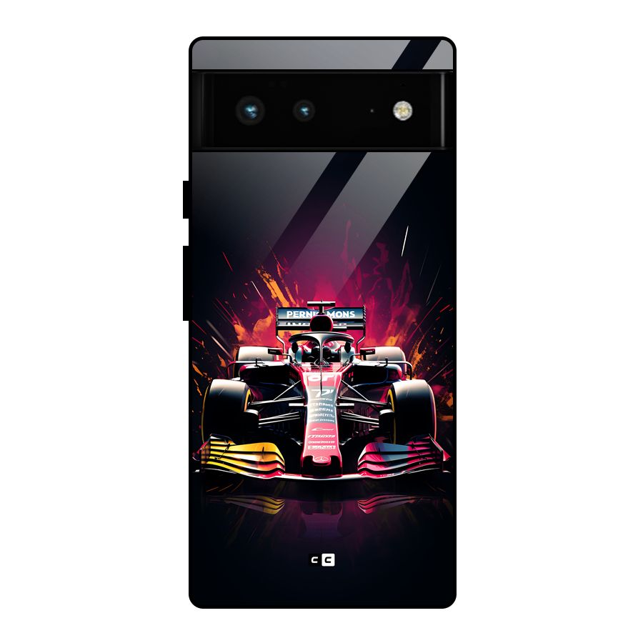 Game Racing Glass Back Case for Google Pixel 6