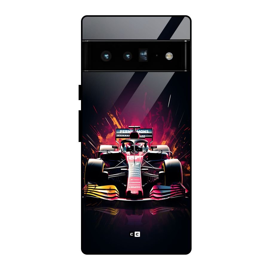 Game Racing Glass Back Case for Google Pixel 6 Pro