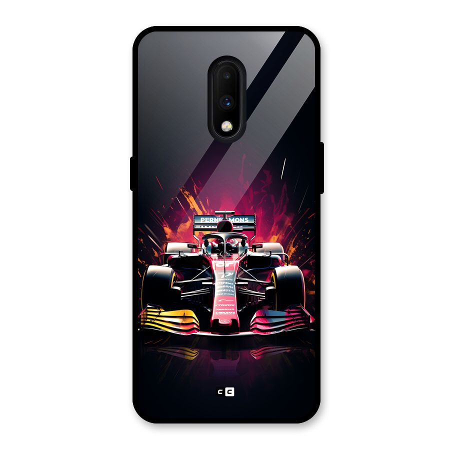 Game Racing Glass Back Case for OnePlus 7