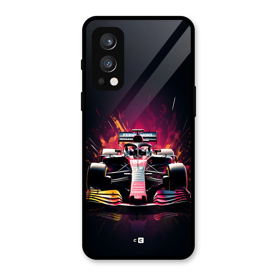 Game Racing Glass Back Case for OnePlus Nord 2 5G