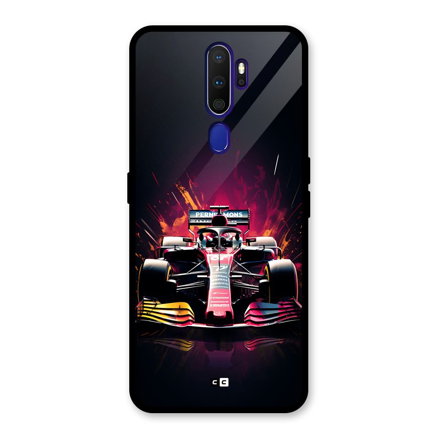 Game Racing Glass Back Case for Oppo A9 (2020)