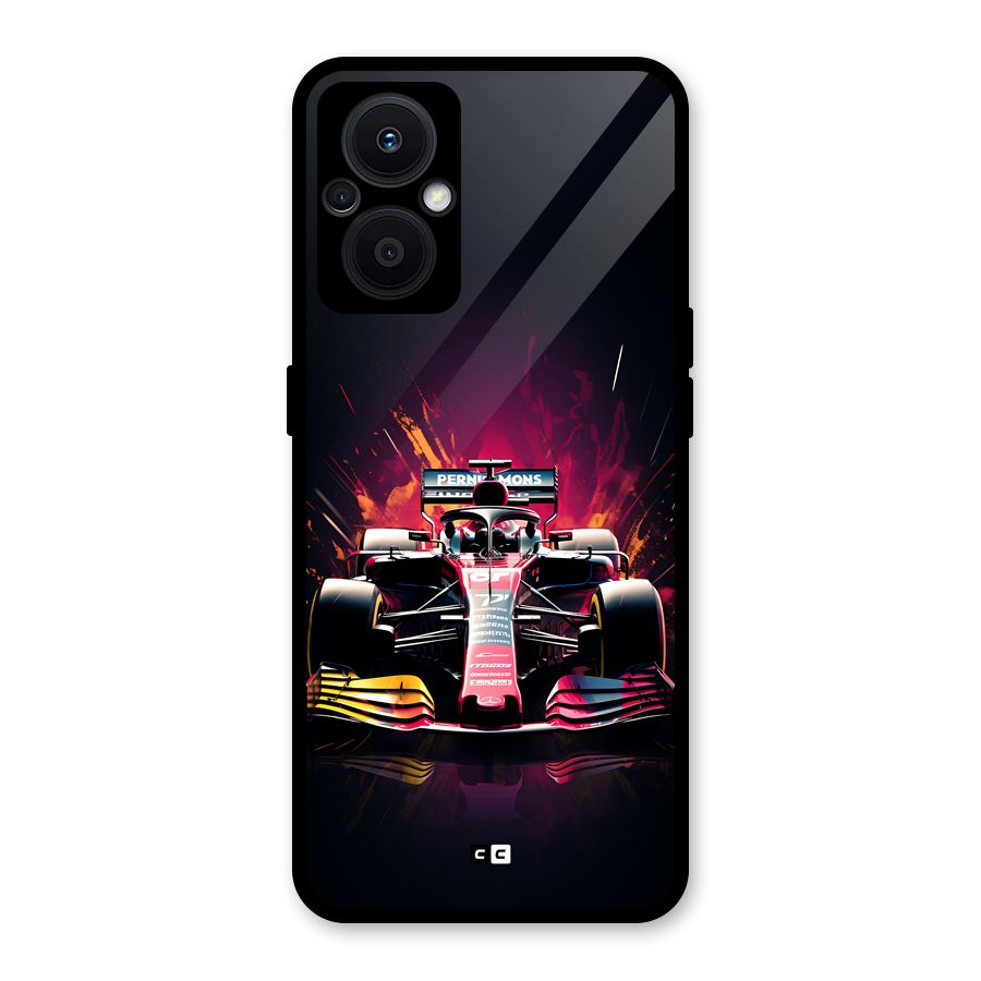 Game Racing Glass Back Case for Oppo F21s Pro 5G